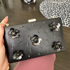 Nine West Clutch with gold chain